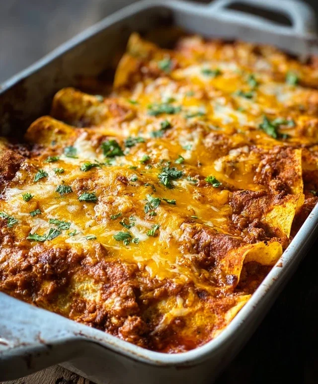 Tortilla Chip Enchiladas