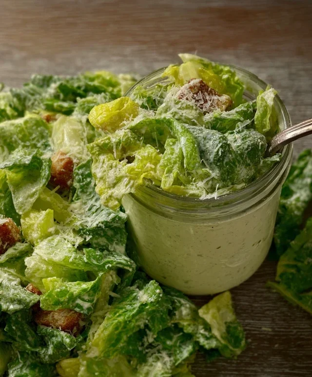 Homemade Creamy Caesar Salad Dressing