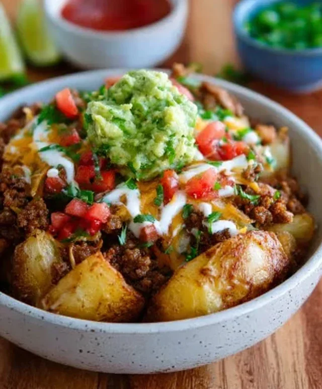 Loaded Potato Taco Bowl