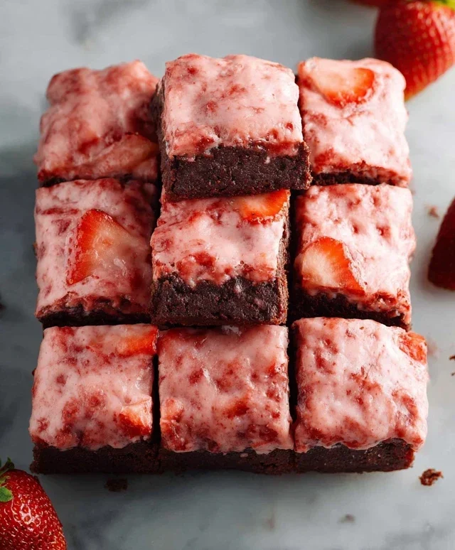 Strawberry Brownies