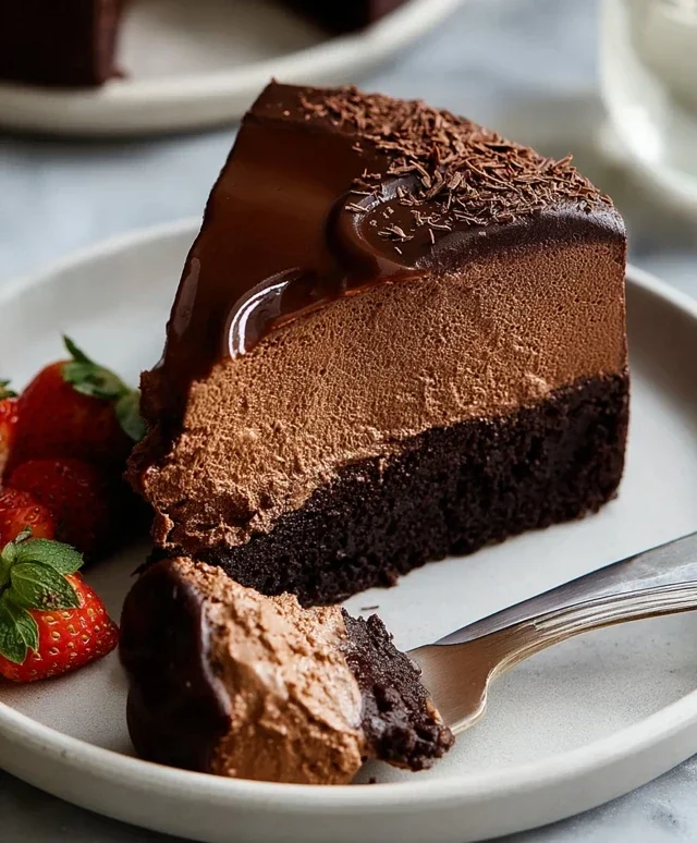 Vegan Chocolate Mousse Cake