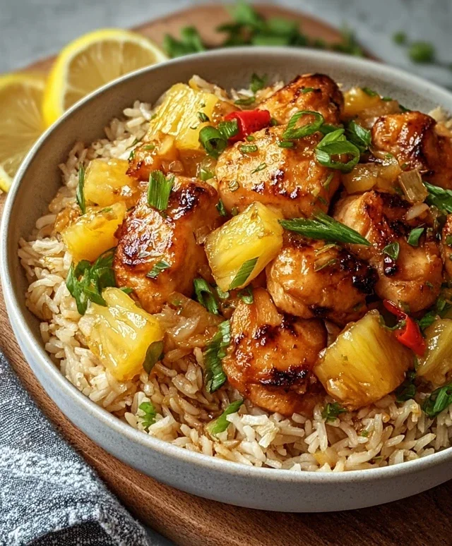 Pineapple Chicken and Rice
