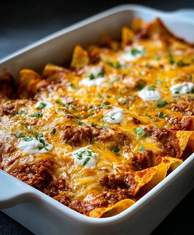 Tortilla Chip Enchiladas