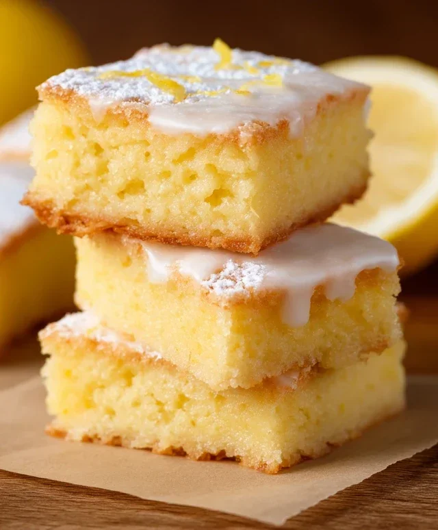 Easy Lemon Brownies Recipe