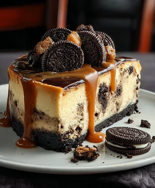 Oreo & Caramel Cheesecake