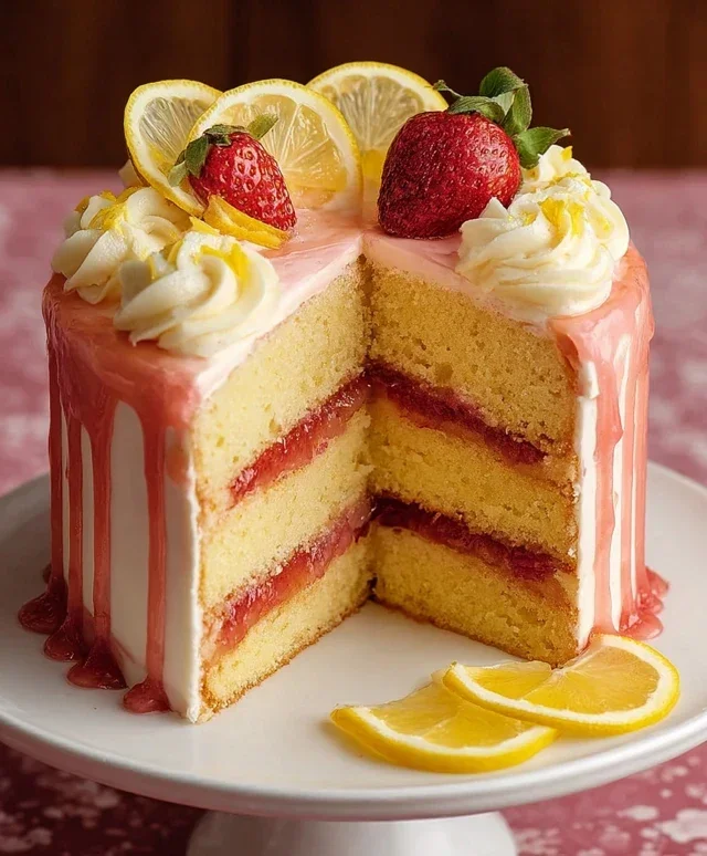 Strawberry Lemonade Cake