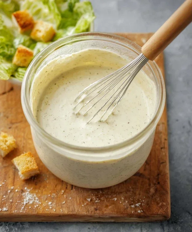 Caesar Salad Dressing (Classic, Creamy & 5 Minutes) 🥗