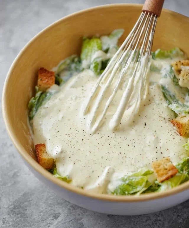 Caesar Salad Dressing (Classic, Creamy & 5 Minutes) 🥗