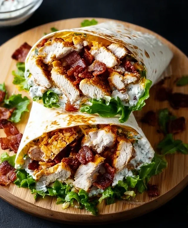 Crispy Chicken Beef Beef Bacon Ranch Wrap