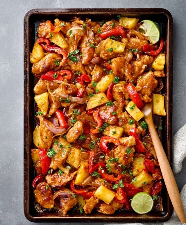 Hawaiian Chicken Sheet Pan