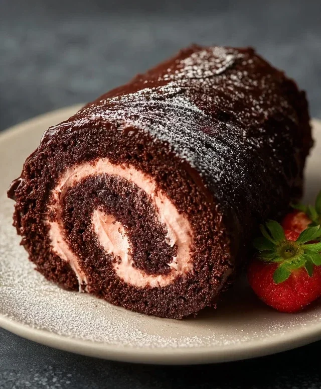 Easy Chocolate Swiss Roll