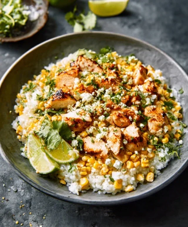 Street Corn Chicken Rice Bowl Recipe