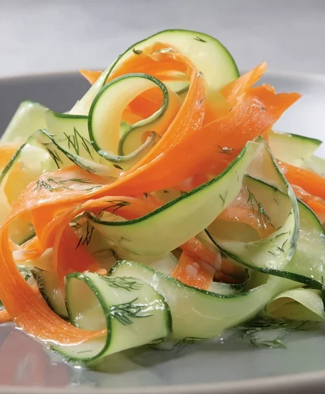 Carrot and Cucumber Ribbon Salad