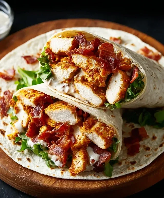 Crispy Chicken Beef Beef Bacon Ranch Wrap