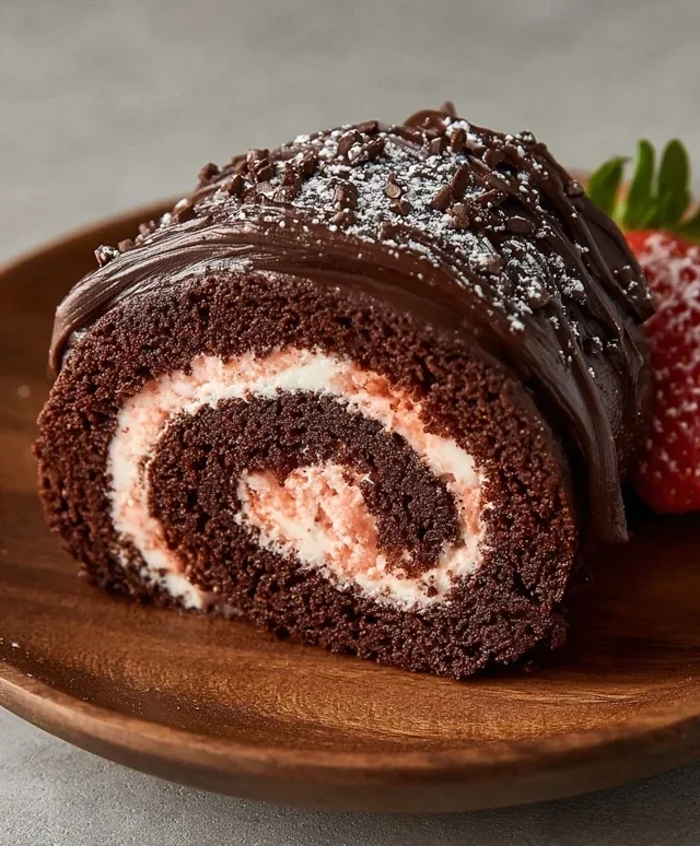 Easy Chocolate Swiss Roll