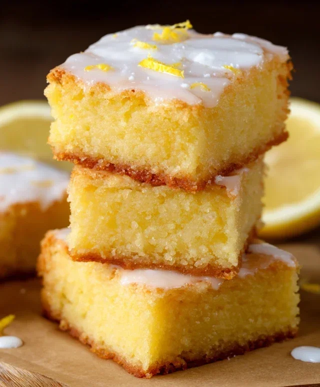 Easy Lemon Brownies Recipe