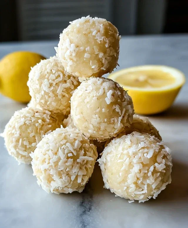 Lemon Coconut Protein Balls