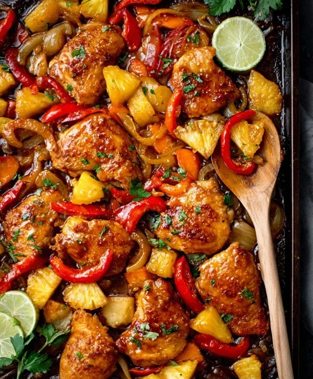 Hawaiian Chicken Sheet Pan