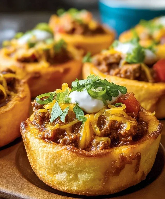 Taco Biscuit Cups