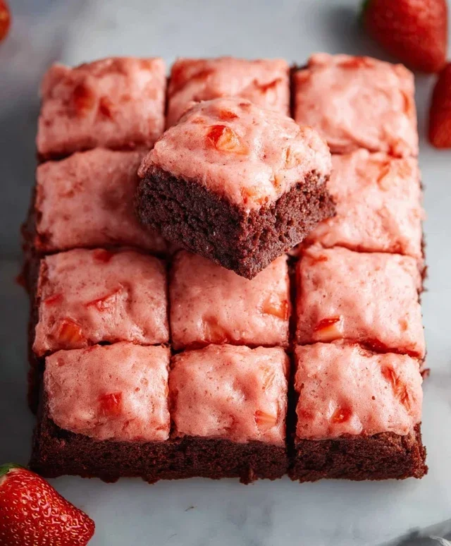 Strawberry Brownies