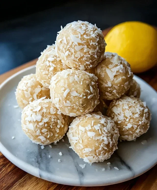 Lemon Coconut Protein Balls