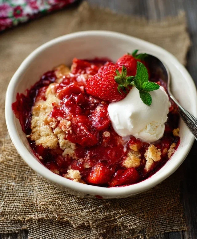 Strawberry Cobbler