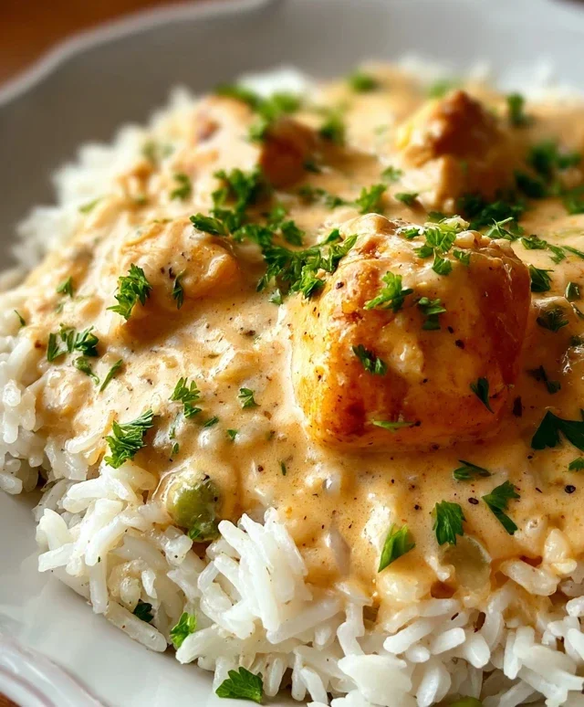 Creamy Smothered Chicken and Rice