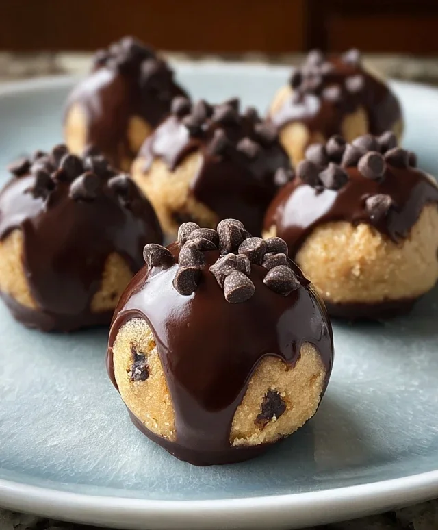 Chocolate-Dipped Cookie Dough Bites
