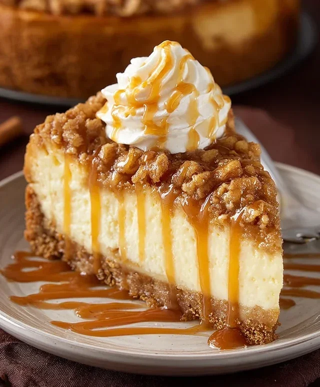 Apple Crisp Cheesecake Delight