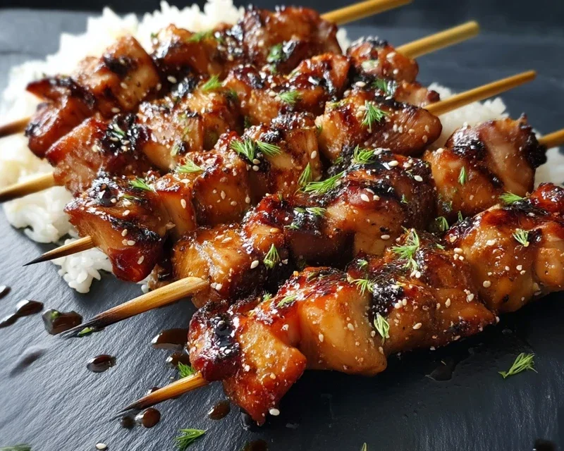 Teriyaki Chicken Skewers