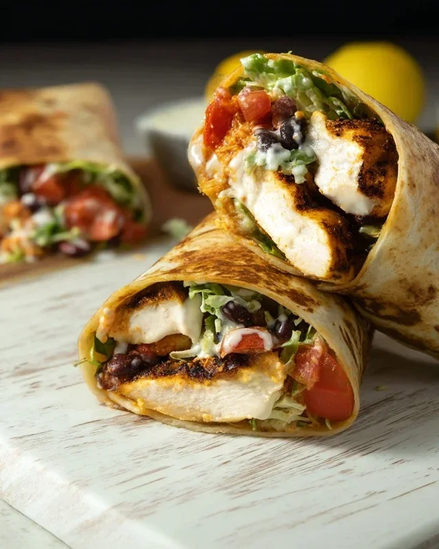 Chipotle Ranch Grilled Chicken Burrito