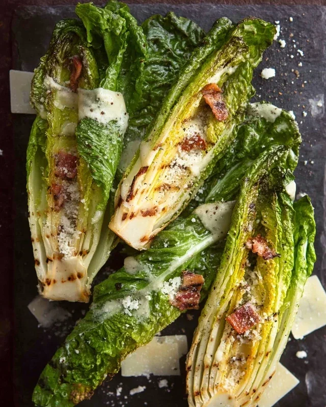 Grilled Romaine Caesar Salad Recipe