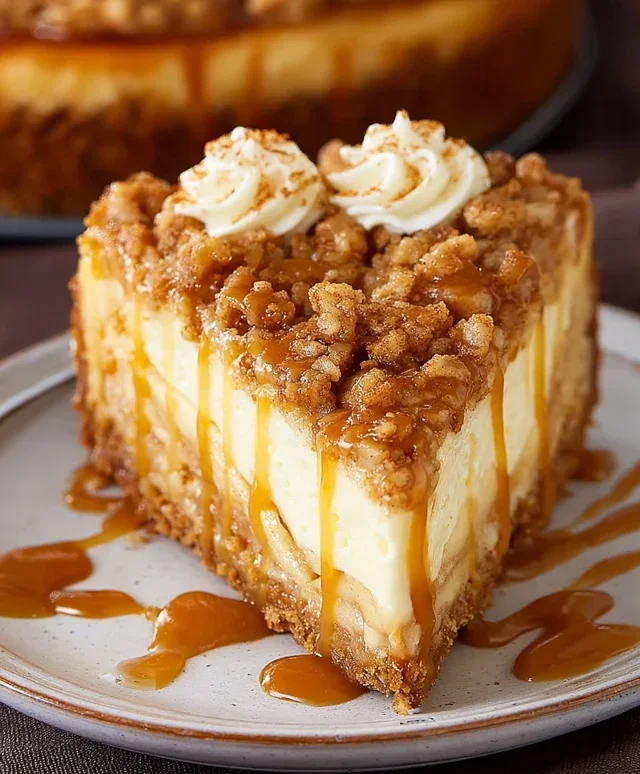 Apple Crisp Cheesecake Delight