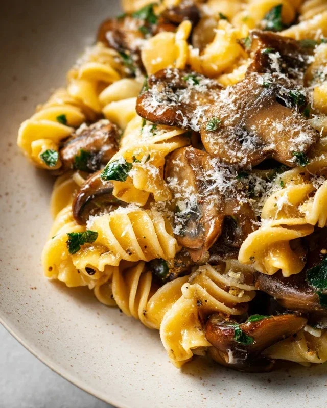 Garlic Mushroom Pasta