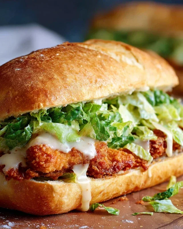 Crispy Chicken Caesar Sandwich