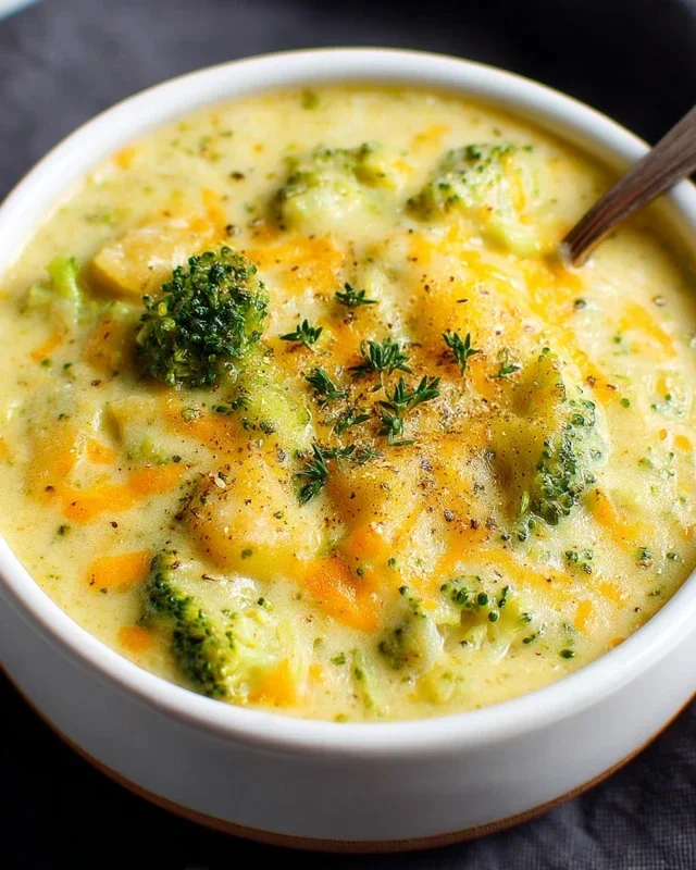 Broccoli Potato Cheese Soup Recipe