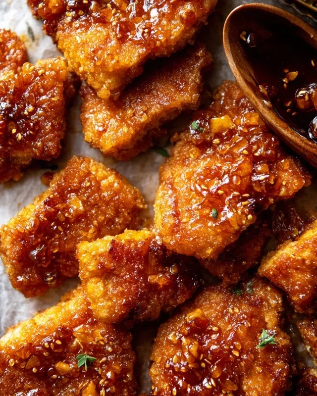 Baked Crunchy Hot Honey Chicken