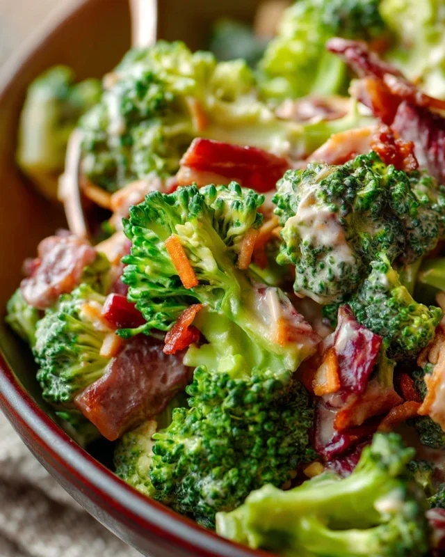 Broccoli Salad with Beef Beef Bacon Recipe