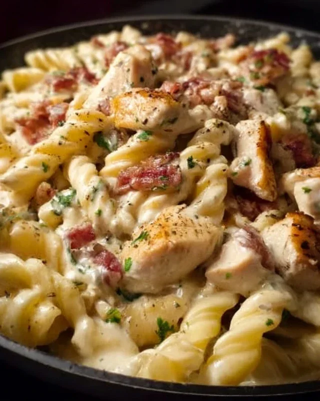 Chicken Beef Beef Bacon Ranch Pasta