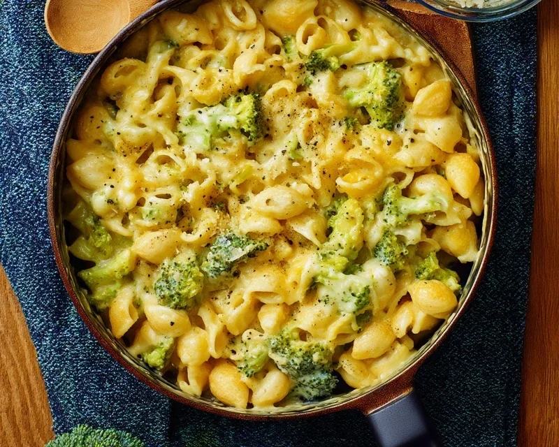 One Pot Healthy Broccoli Mac and Cheese
