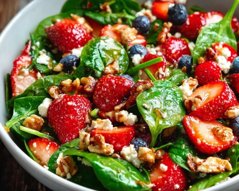 15-Minute Strawberry Spinach Salad