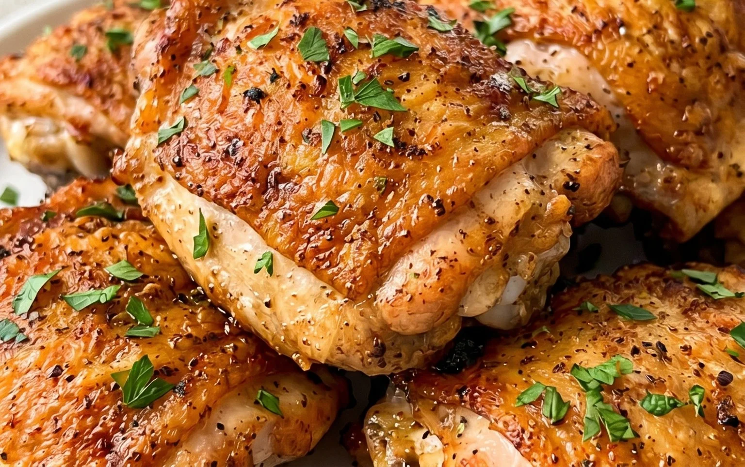 Creamy Oven Baked Chicken Thighs