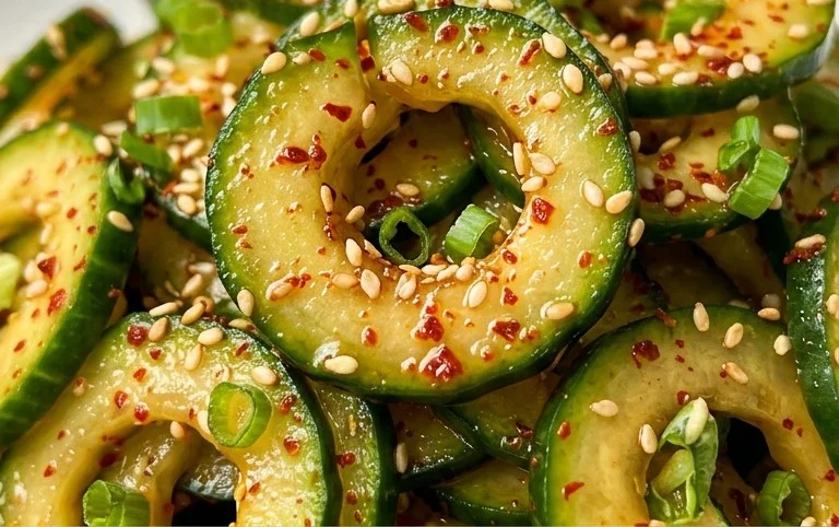 Spiral Cucumber Salad: Korean-Inspired Recipe
