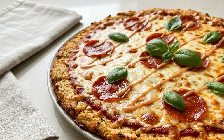 Chicken Crust Pizza (Low Carb + High Protein