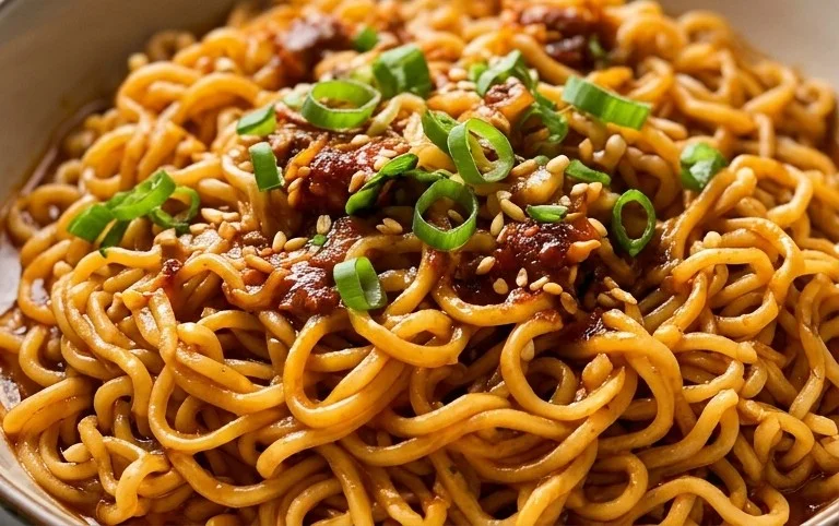 Easy Saucy Ramen Noodles