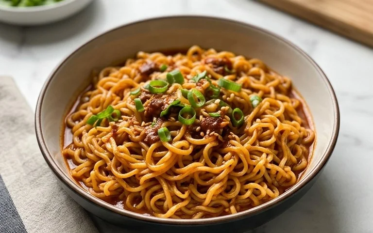 Easy Saucy Ramen Noodles