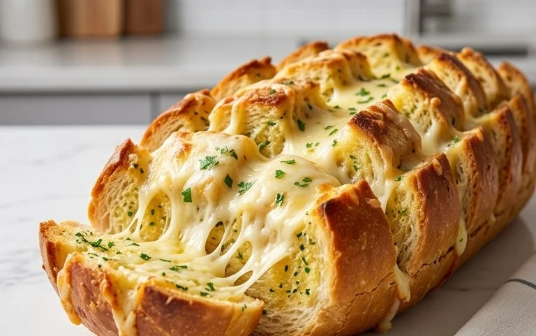 BEST CHEESY GARLIC BREAD RECIPE