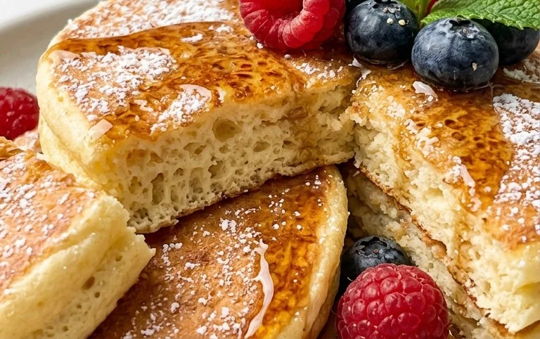 Fluffy Japanese Soufflé Pancakes
