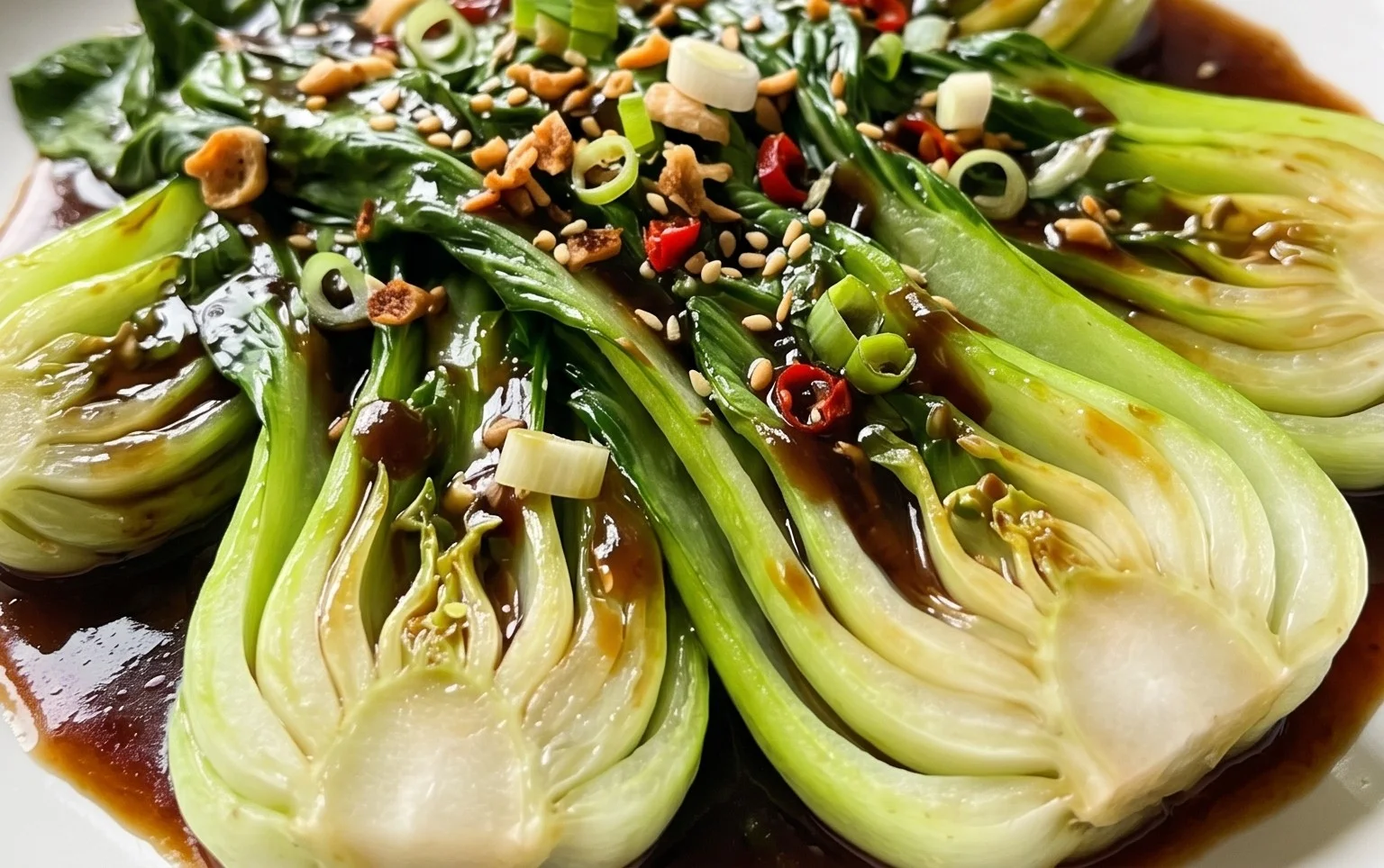 Bok Choy with Oyster Sauce