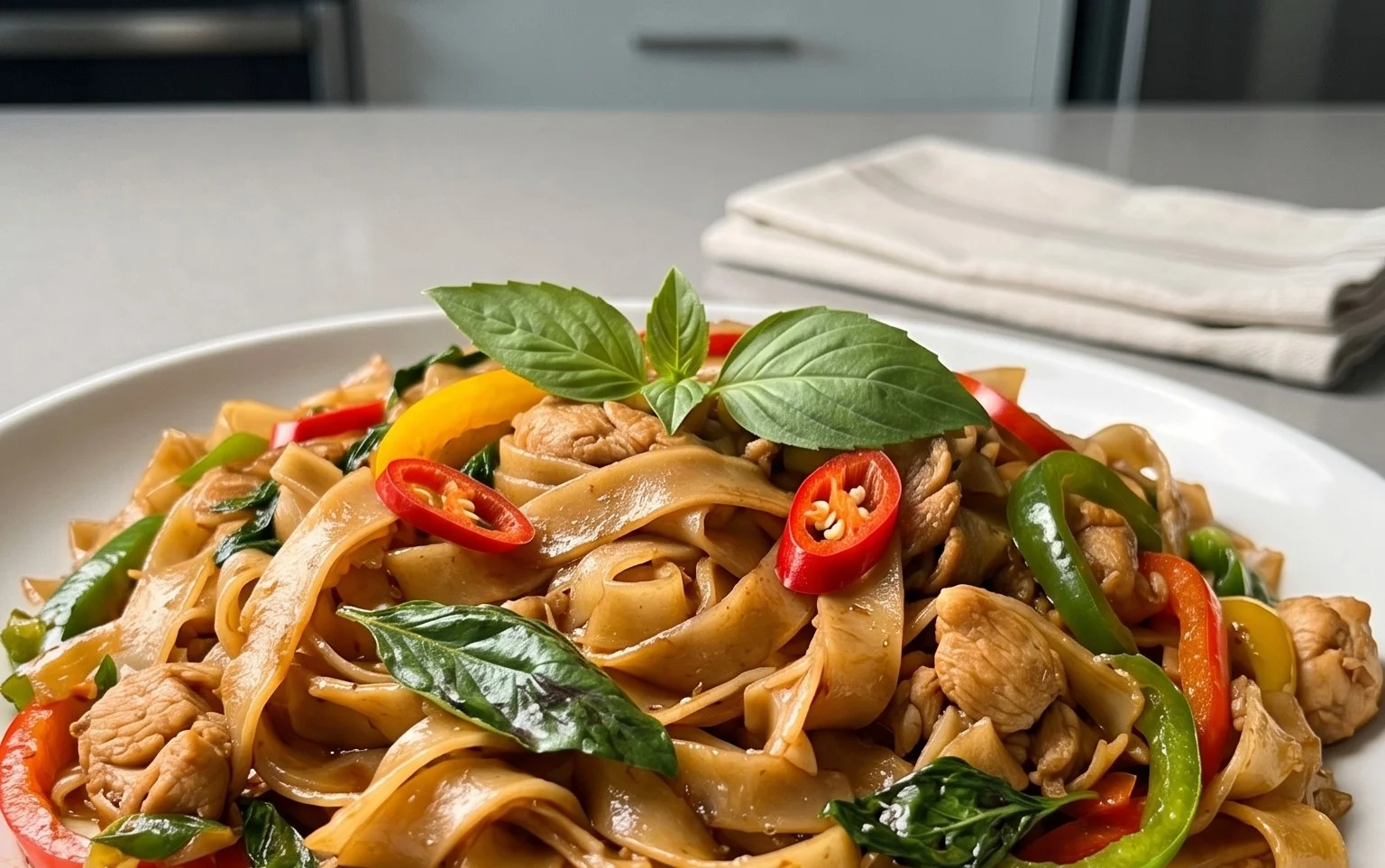 Drunken noodles